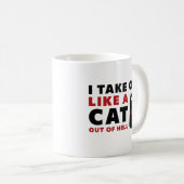 Mug Je Décolle Comme Un Chat En Enfer (Devant droit)
