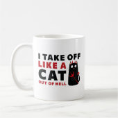 Mug Je Décolle Comme Un Chat En Enfer (Gauche)
