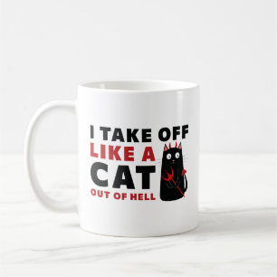 Mug Je Décolle Comme Un Chat En Enfer
