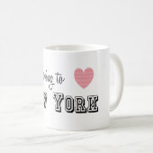 Mug Je déménage à New York (Devant droit)