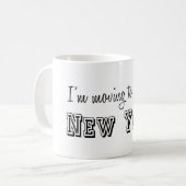 Mug Je déménage à New York (Devant gauche)