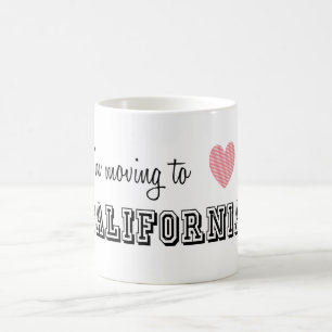Mug Je déménage en Californie