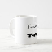 Mug Je déménage vers... Personnalisé (Devant gauche)