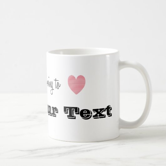 Mug Je déménage vers... Personnalisé (Droite)