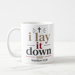 Mug Je dépose Vérité Biblique Inspirante Citation