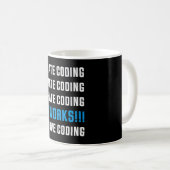 Mug Je déteste coder un cadeau amusant pour un program (Devant droit)