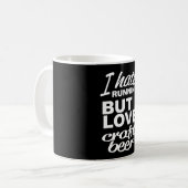 Mug Je Déteste Courir Mais J'Aime La Bière Artisanale (Devant gauche)