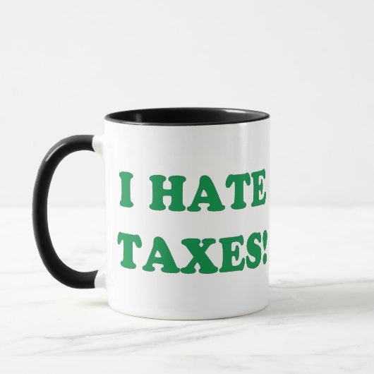Mug Je déteste des impôts (Gauche)
