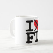 Mug Je déteste FL - la Floride (Devant gauche)