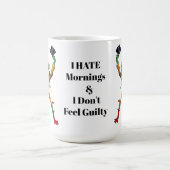 Mug Je déteste grenouille du matin (Centre)