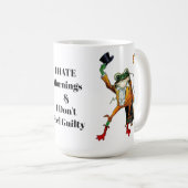Mug Je déteste grenouille du matin (Devant droit)