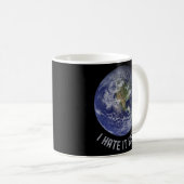 Mug Je déteste ici (Devant droit)
