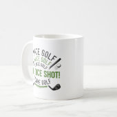 Mug Je déteste le golf (Devant gauche)