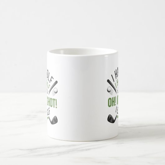 Mug Je déteste le golf (Centre)