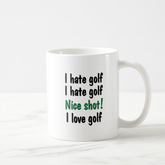 Mug Je déteste - le golf d'amour (Droite)