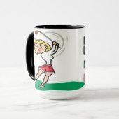Mug Je Déteste Le Golf ! J'Aime Le Golf ! (Devant gauche)