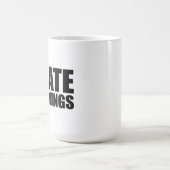 Mug Je déteste le matin (Centre)