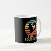 Mug Je déteste les écureuils - Drôle T-shirt de style  (Devant droit)