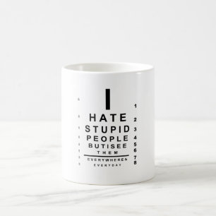 Mug Je déteste les idiots