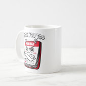 Mug Je déteste les lundis (Devant gauche)
