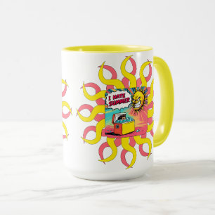 Mug Je déteste l'été ! Illustration amusante de style