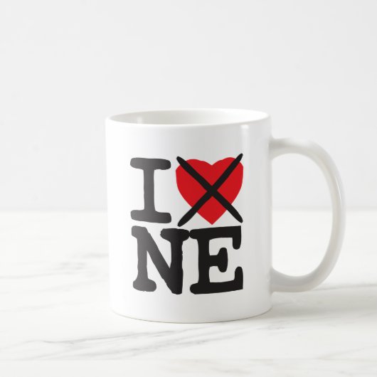 Mug Je déteste Ne - Nébraska (Droite)
