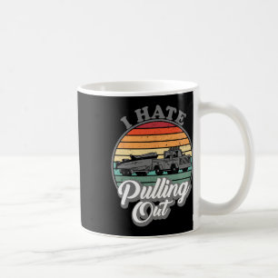 Mug Je déteste sortir de vieux bateaux de pêche rétro