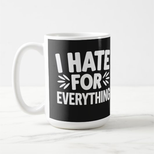Mug Je déteste tout (Gauche)