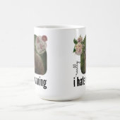 Mug Je déteste vraiment courir (avec Woodchuck rêveur) (Centre)