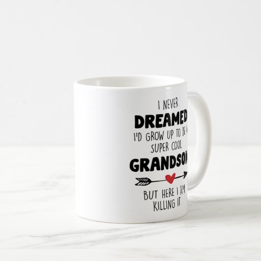 Mug Je deviendrais un petit-fils super cool (Devant droit)