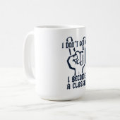 Mug Je deviens un classique (Devant gauche)