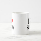 Mug Je ❤️ DIMANCHE J'AIME DIMANCHE JE ❤️ DIMANCHE (Centre)