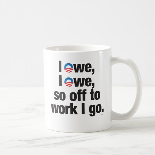 Mug Je dois, je dois, tellement au travail que je vais (Droite)