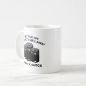 Mug Je donne mes batteries mortes. Gratuit. (Devant gauche)