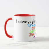 Mug Je donne toujours 100% au travail ! (Gauche)