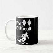 Mug Je Double Diamant Noir Double Difficulté Ski Snowb (Gauche)