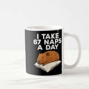 Mug Je fais 67 siestes par jour Capybara drôle Six Sep