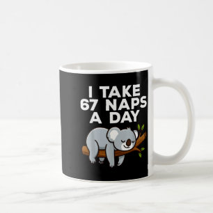 Mug Je fais 67 siestes par jour Koala drôle Six Sept M