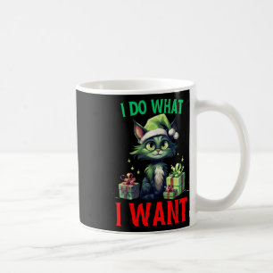 Mug Je fais ce que je veux chats amusants Noël Chat mo