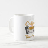 Mug Je Fais D'Abord Le Café Barbier Coiffeur Coiffeur (Devant gauche)