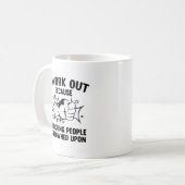 Mug Je fais de l'exercice (Devant gauche)