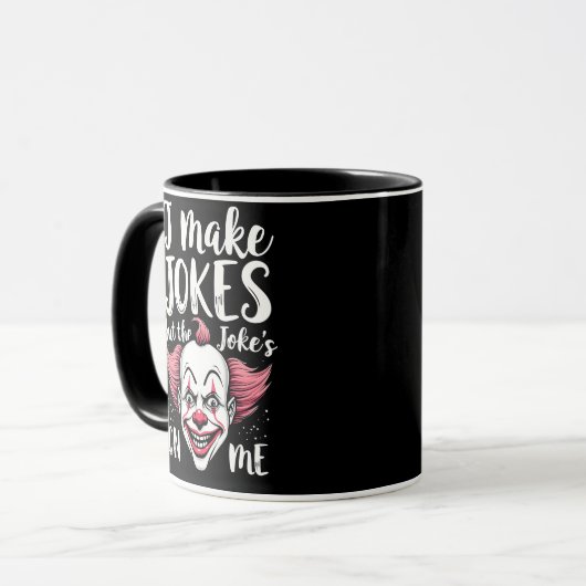 Mug Je fais des blagues mais la blague est sur moi com (Devant gauche)