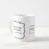 Mug Je fais des choses tombe des murs. Règles basses ! (Devant gauche)