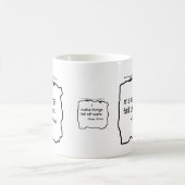 Mug Je fais des choses tombe des murs. Règles basses ! (Centre)