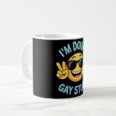 Mug Je fais des trucs gay Mème drôle LGBTQ Pride (Devant gauche)