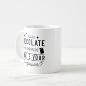 Mug Je fais disparaître le chocolat (Devant gauche)