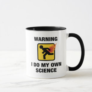 Mug Je fais ma propre science - Humour de pet enflammé