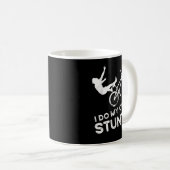 Mug Je Fais Mes Propres Stunts Cyclisme Accident Biker (Devant droit)
