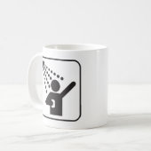 Mug Je fais pipi dans l'animal familier de douche (Devant gauche)