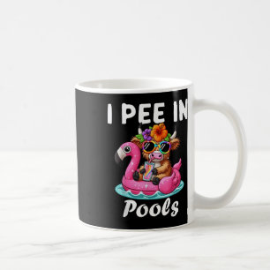 Mug Je fais pipi dans les piscines Highlands Vache Bla